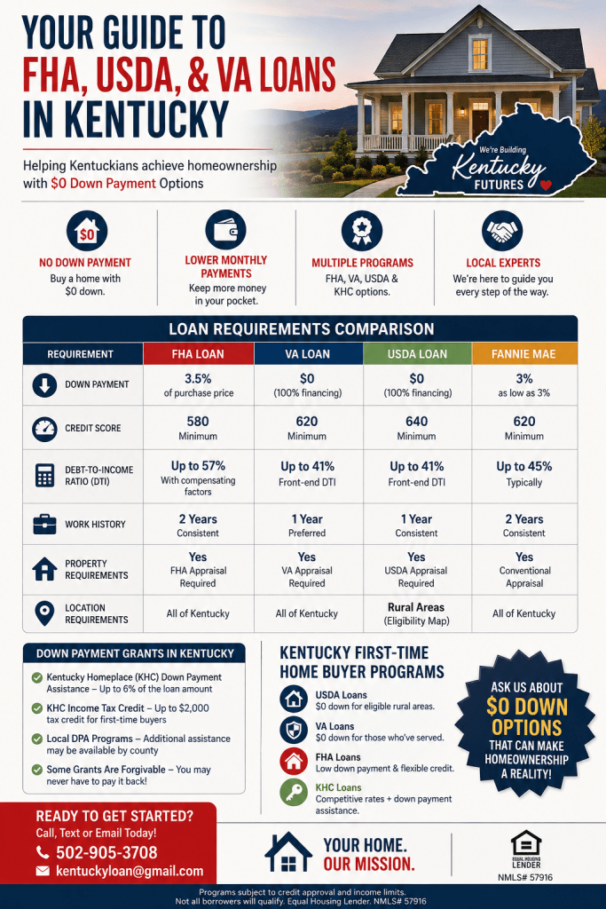 Kentucky First-Time Home Buyer Programs 2026
Your Complete Guide to Homeownership & Down Payment Assistance